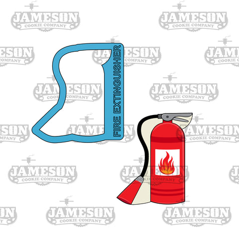 Fire Extinguisher Cookie Cutter - Fire Fighter Theme