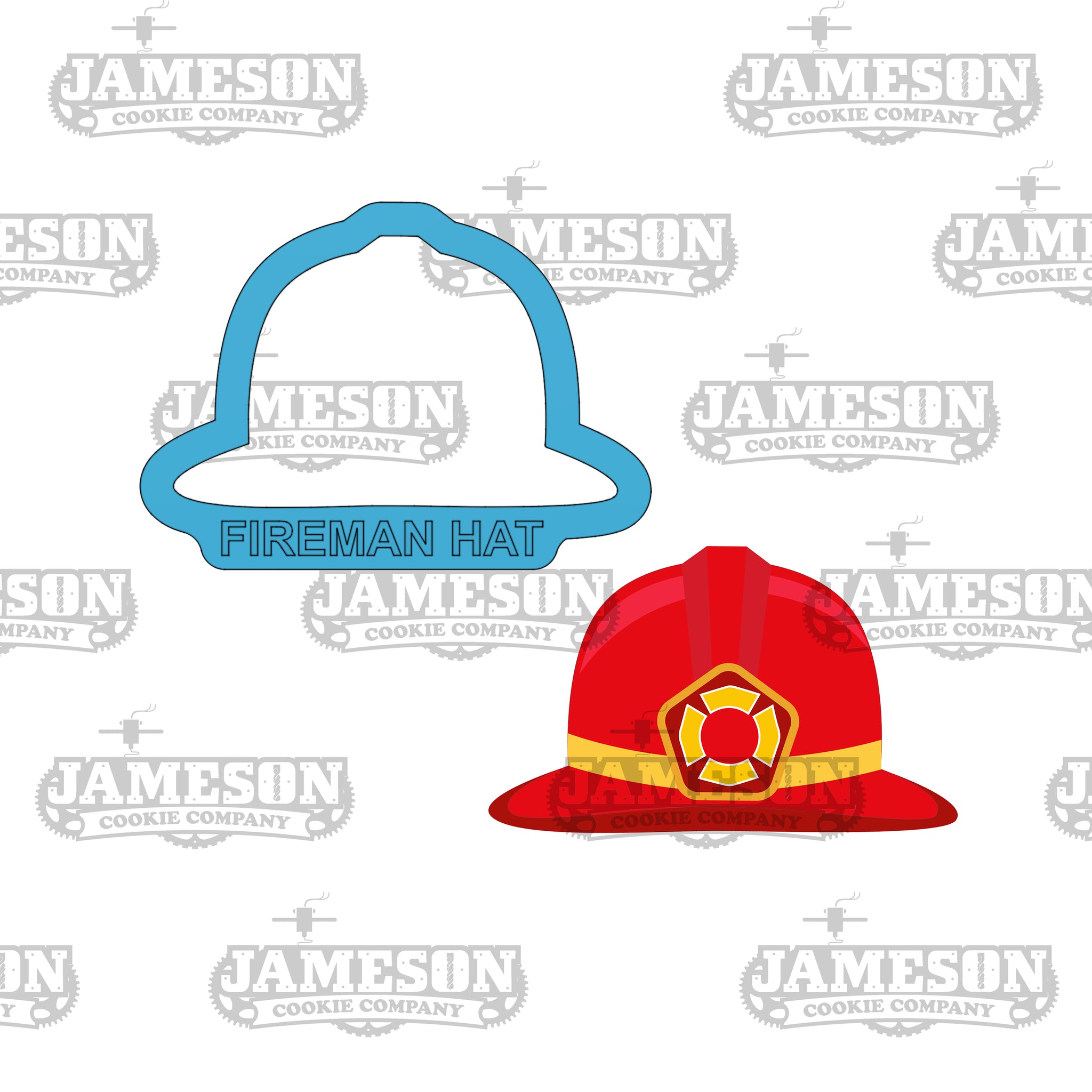 Fire Fighter Helmet Cookie Cutter - Fireman Hat, Fire Fighter Theme