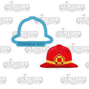 Fire Fighter Helmet Cookie Cutter - Fireman Hat, Fire Fighter Theme