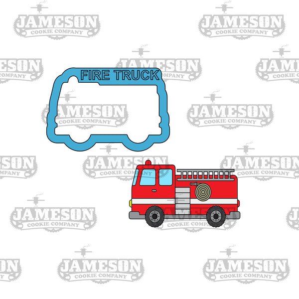 Fire Truck Cookie Cutter - Fire Fighter Theme