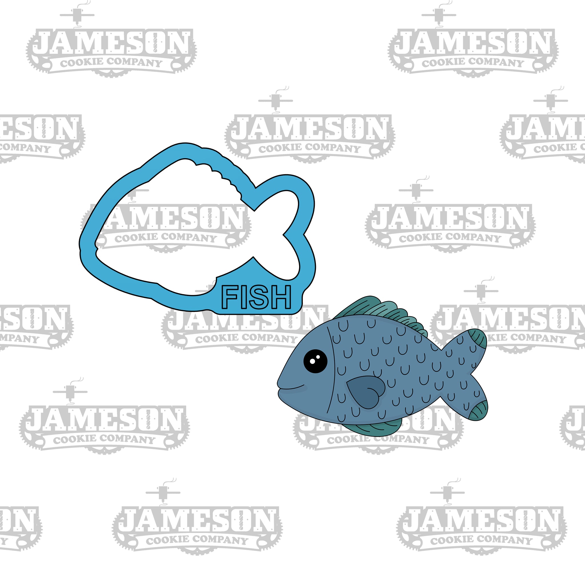 Fish Cookie Cutter - Fishing Theme – Jameson Cookie Company