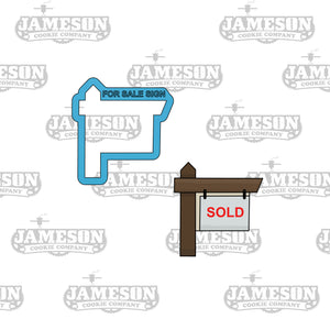 For Sale or Sold Sign Cookie Cutter - Realtor, Real Estate Theme