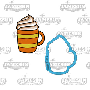 Fall Latte Cookie Cutter - Pumpkin Spice - Latte Mug - Coffee Cup