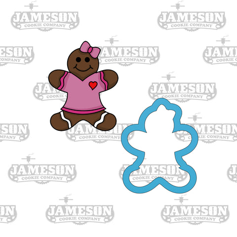 Christmas Gingerbread Girl Cookie Cutter - Ginger Snap - Ginger Bread Woman