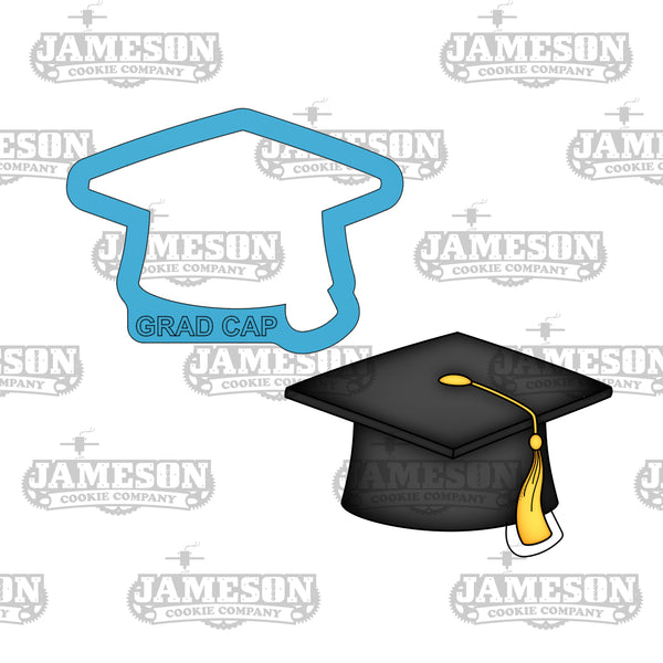 Graduation Cap, Diploma, and Gown Cookie Cutter Set - Grad, Congratulations, Senior, Graduate