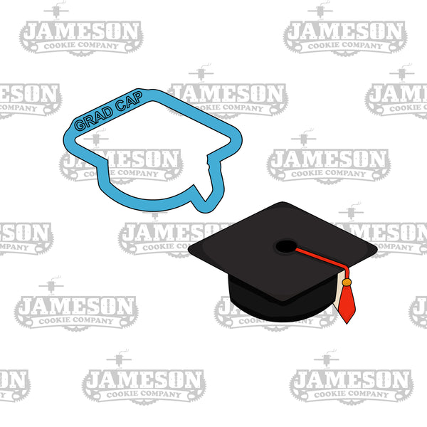 Graduation Diploma and Cap Cookie Cutter Set - Senior High School Commencement - 2020