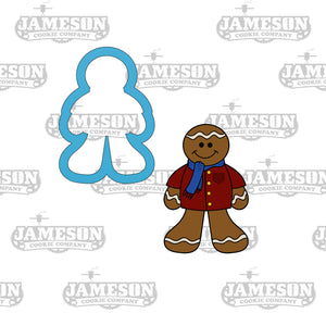 Christmas Gingerbread Boy Cookie Cutter - Chubby Ginger Bread Man - Ginger Snap