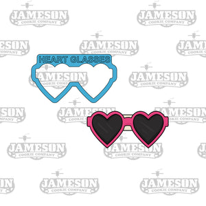 Heart Sunglasses Cookie Cutter