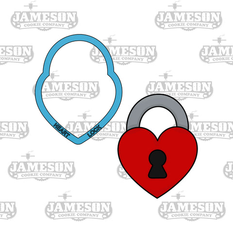 Heart Lock Cookie Cutter