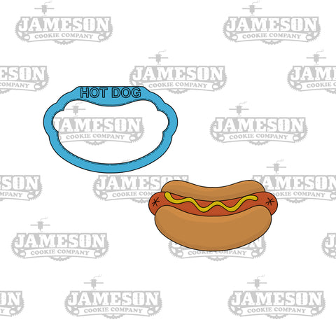 Hot Dog Cookie Cutter - Hot Link, Brats, Food Cookie Cutters