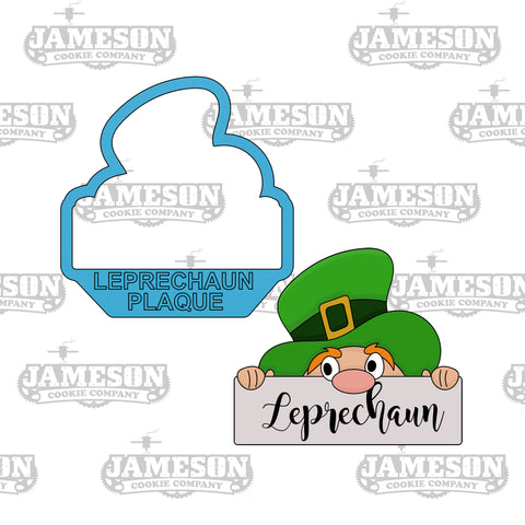 Leprechaun Plaque Cookie Cutter - St. Patrick's Day Theme