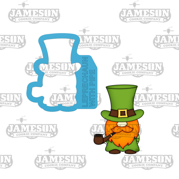 Leprechaun with Pipe Cookie Cutter - Saint Patricks Day Theme