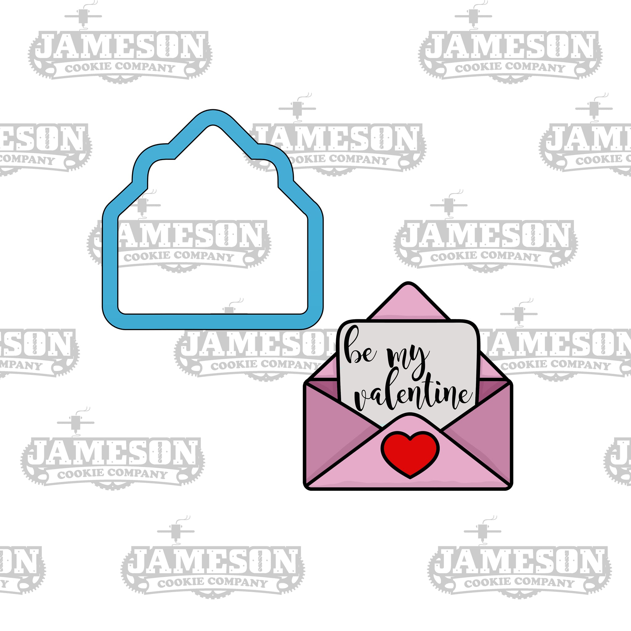 Valentine's Day Love Letter Cookie Cutter - Be Mine Envelope
