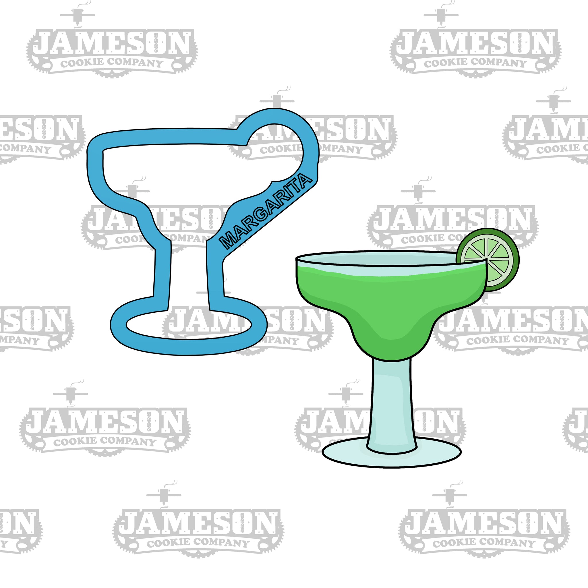 Margarita with Lime Cookie Cutter - Cinco De Mayo Theme