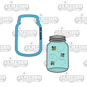 Mason Jar Cookie Cutter - Glass Jar