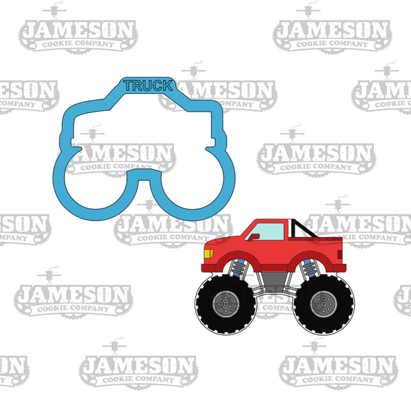 Monster Truck Cookie Cutter Set - 4 Cutter - Birthday, Racing, Car, Truck themed