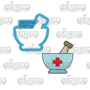 Mortar and Pestle Cookie Cutter - Pharmacist, Medical Theme