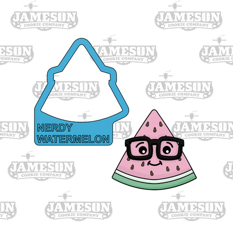 Nerdy Watermelon Cookie Cutter - Summer Theme - Food Theme