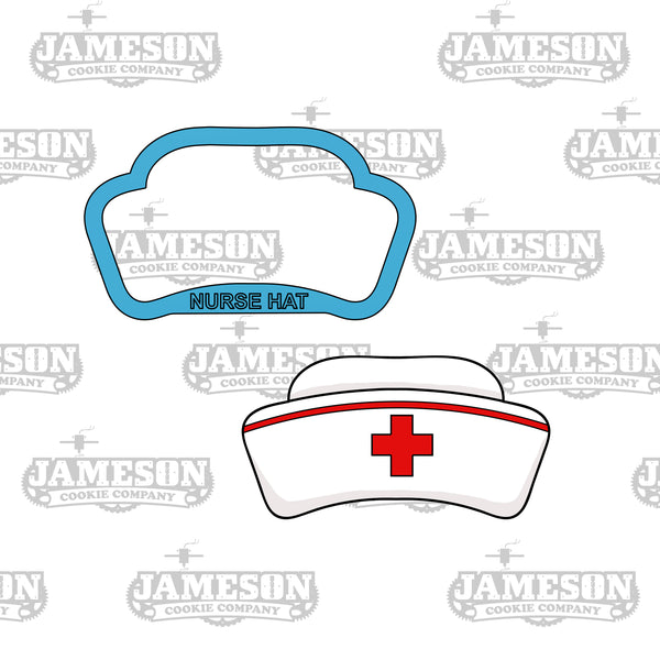 Nurse Appreciation Cookie Cutter Set - Doctor Medical Theme - Scrubs, Hat, Pill, Bandaid, Mask, Syringe