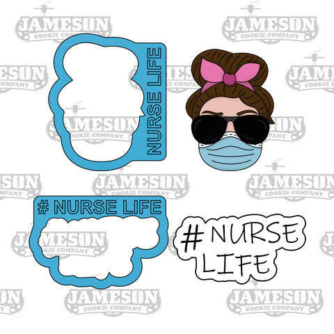 Nurse Life Cookie Cutter Set - #Nurse Life - Nurse Appreciation Theme