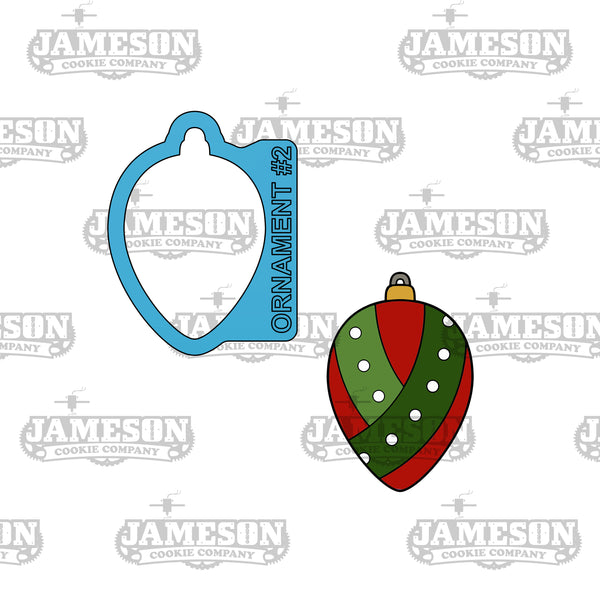 Christmas Ornament #2 Cookie Cutter - Holiday Ornament