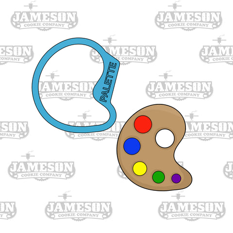 Paint Palette Cookie Cutter - Art, Teacher Appreciation, Back To School