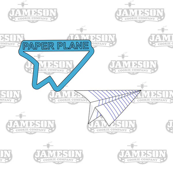 Paper Plane Cookie Cutter - School or Work Theme