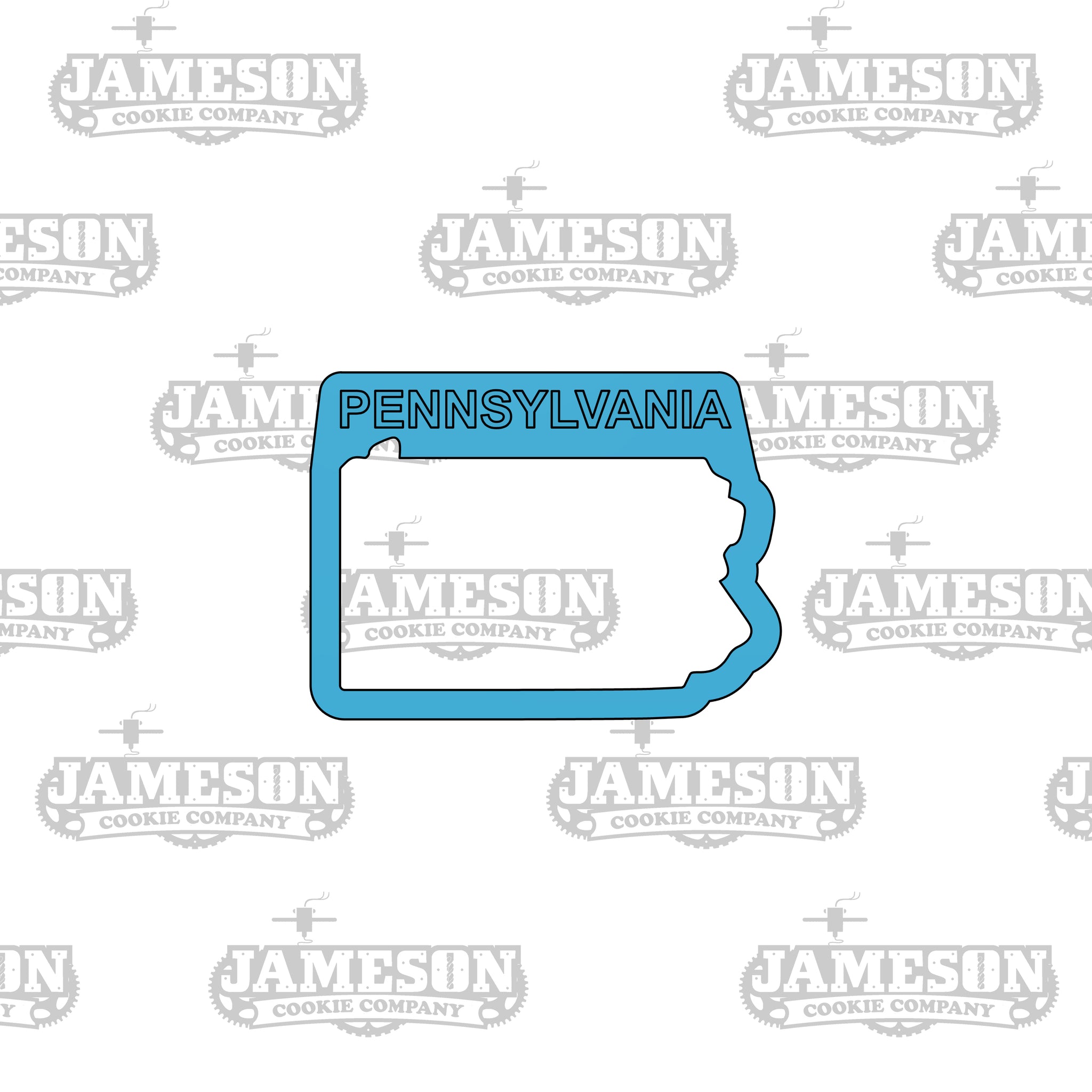 Pennsylvania State Shape Cookie Cutter