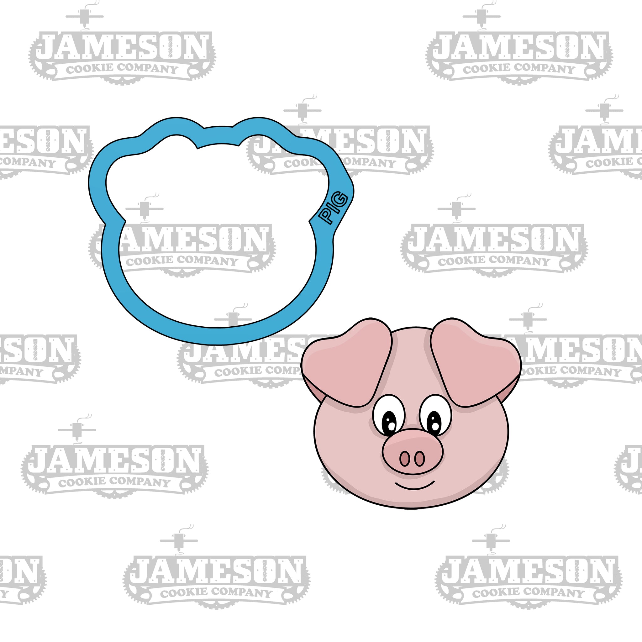 Pig Head Cookie Cutter - Farm Animals - Birthday Theme