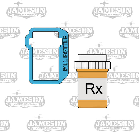 Pill Bottle Cookie Cutter - Nurse or Medical Theme