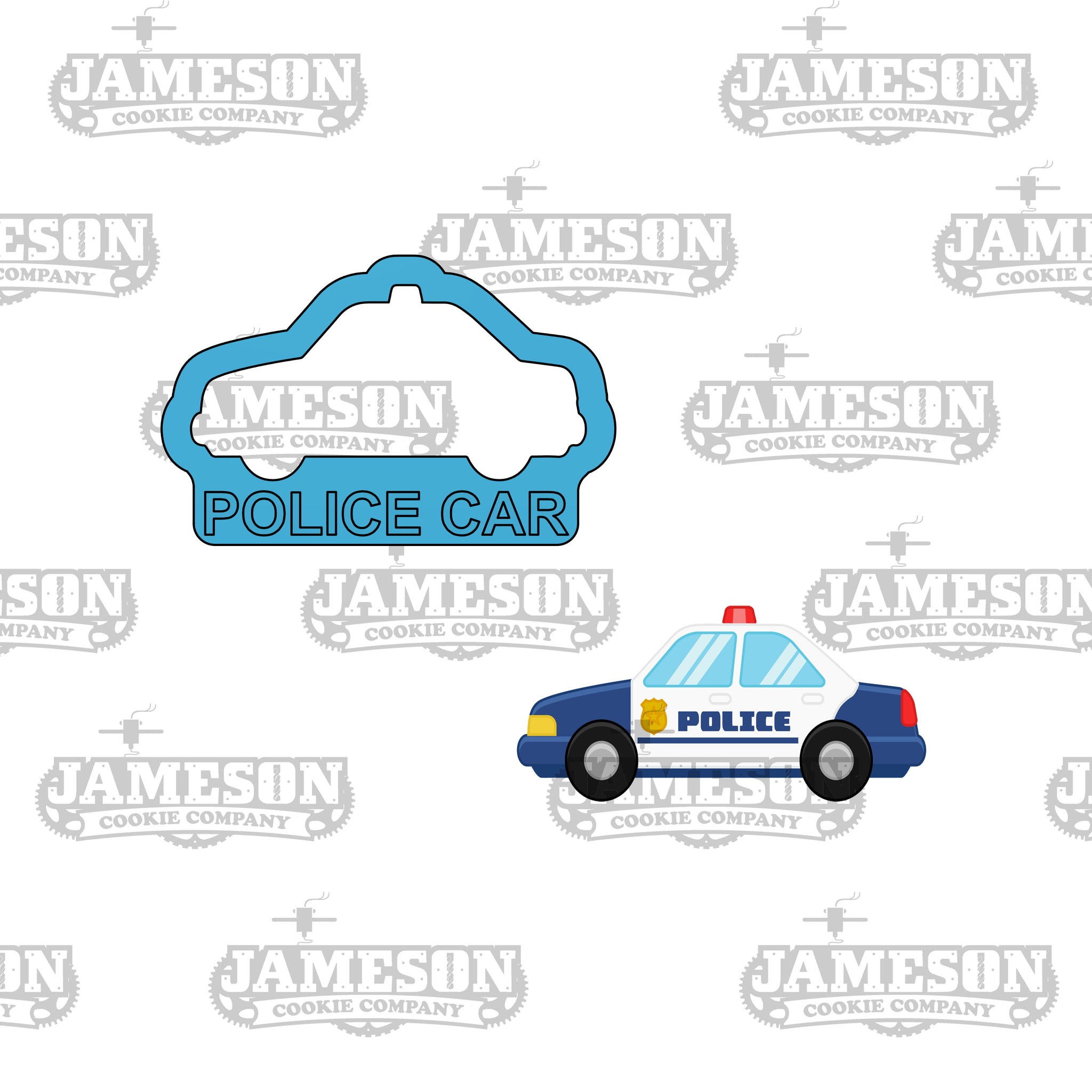 Police Car Cookie Cutter - Police Theme