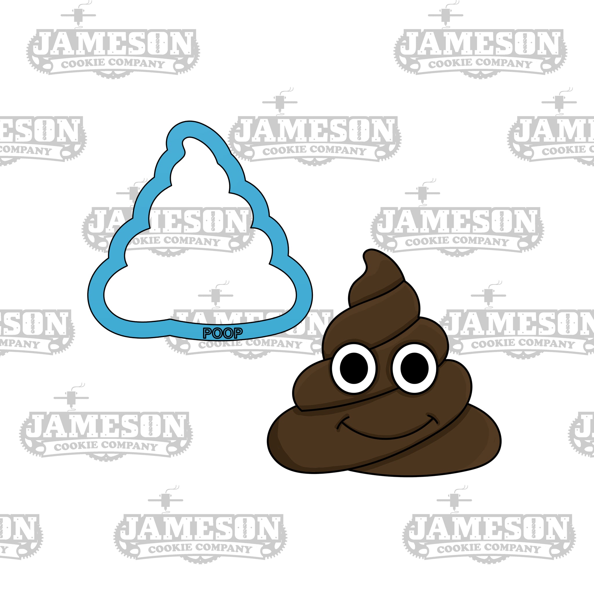 Poop Emoji Cookie Cutter - Fondant - Swirl Cookie Cutter