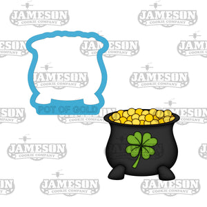 Pot of Gold Cookie Cutter - Saint Patricks Day Theme - Leprechaun Gold