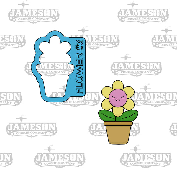 Potted Flower Cookie Cutter Set - Flowers in Pots