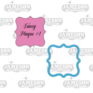 Square Fancy Plaque #1 Cookie Cutter