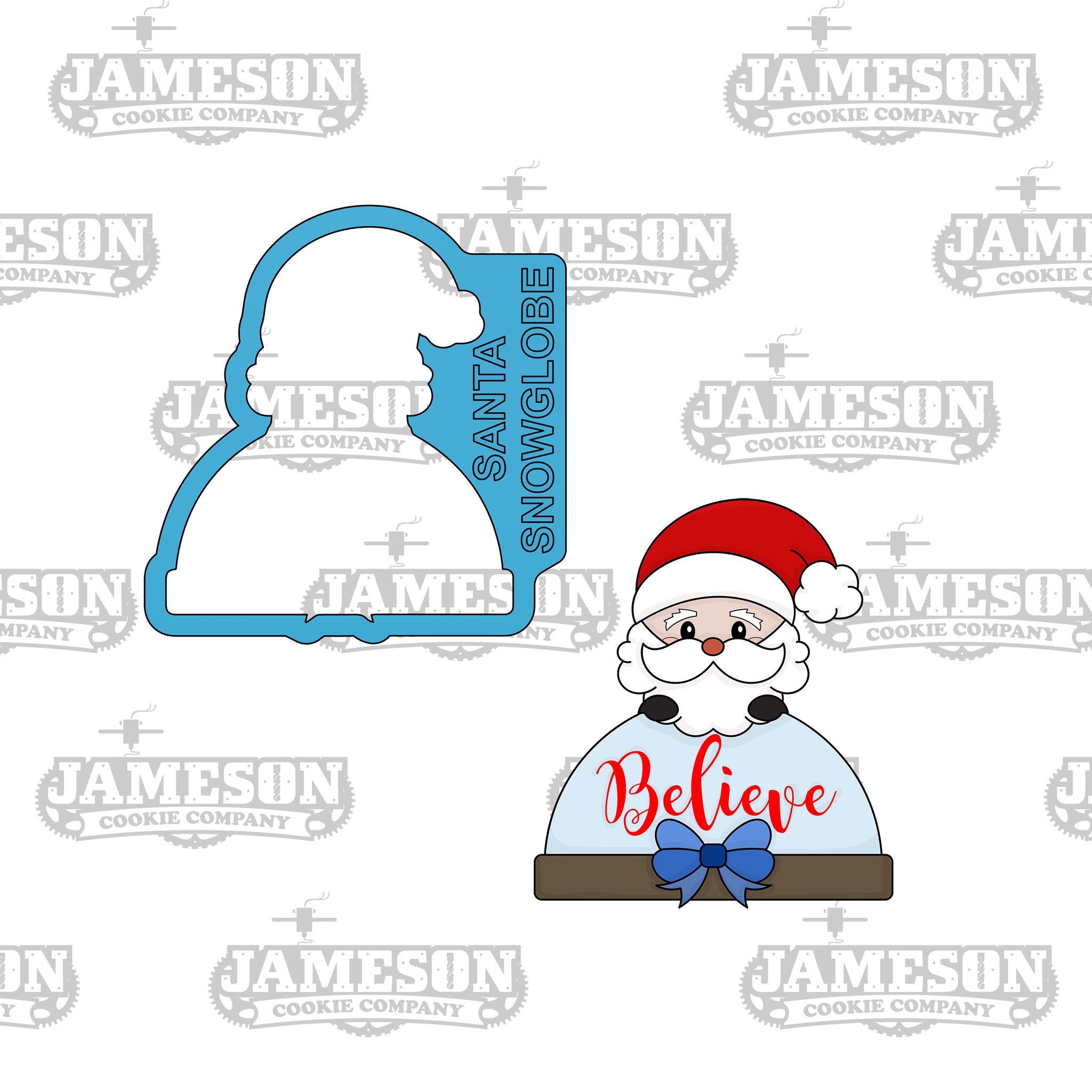 Santa Snow Globe Cookie Cutter - Christmas