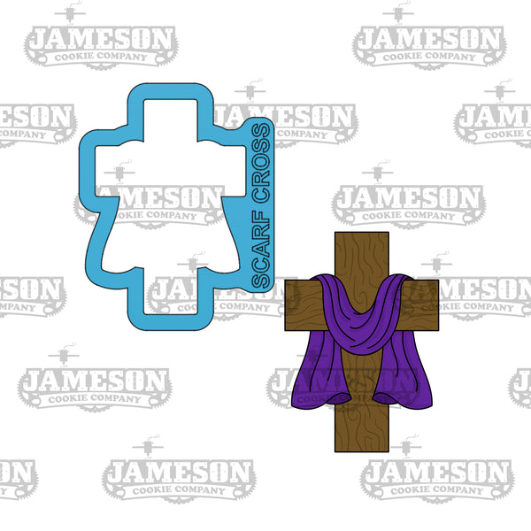 Easter Cross with Scarf Cookie Cutter