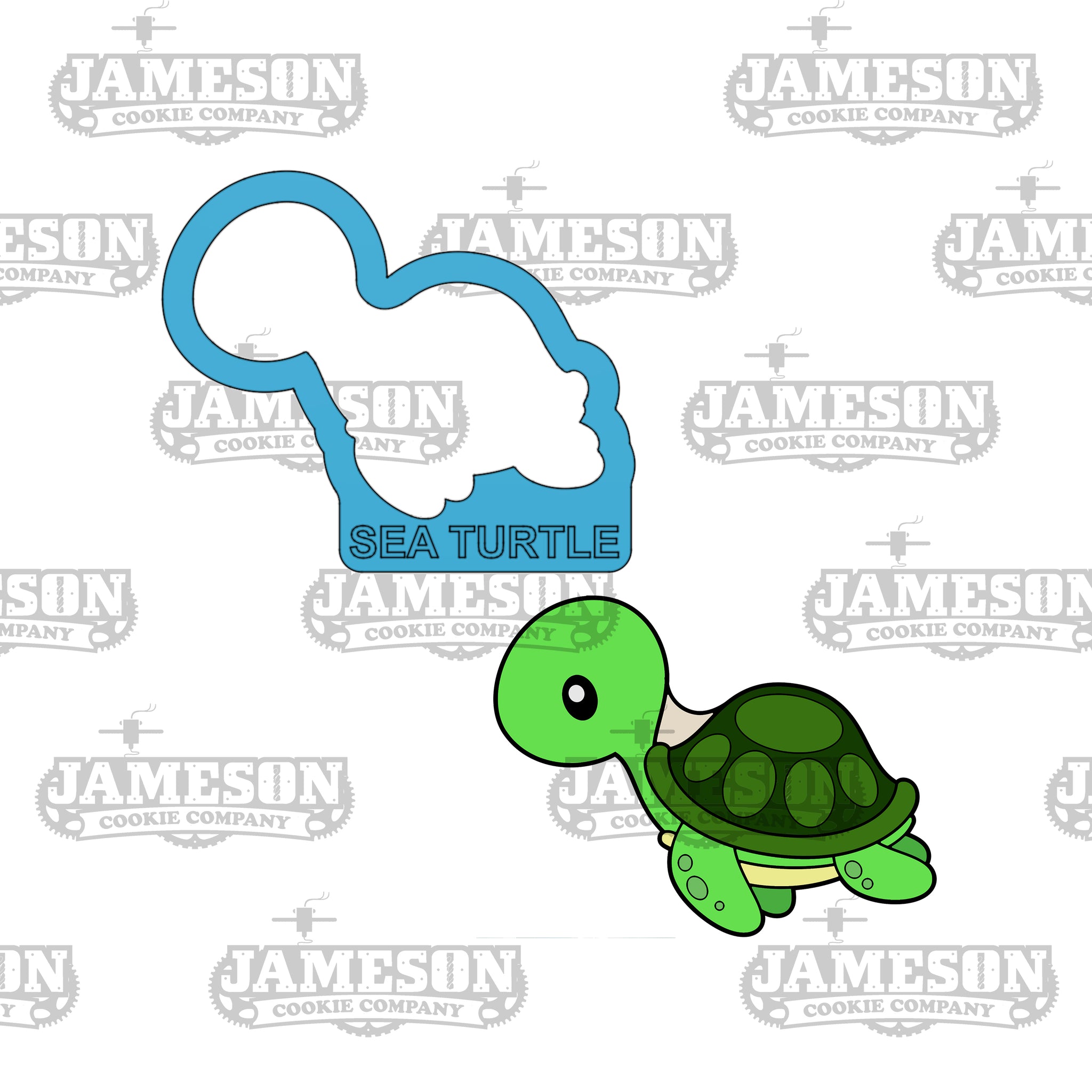 Sea Turtle Cookie Cutter - Under Sea, Ocean, Sea Character Themes