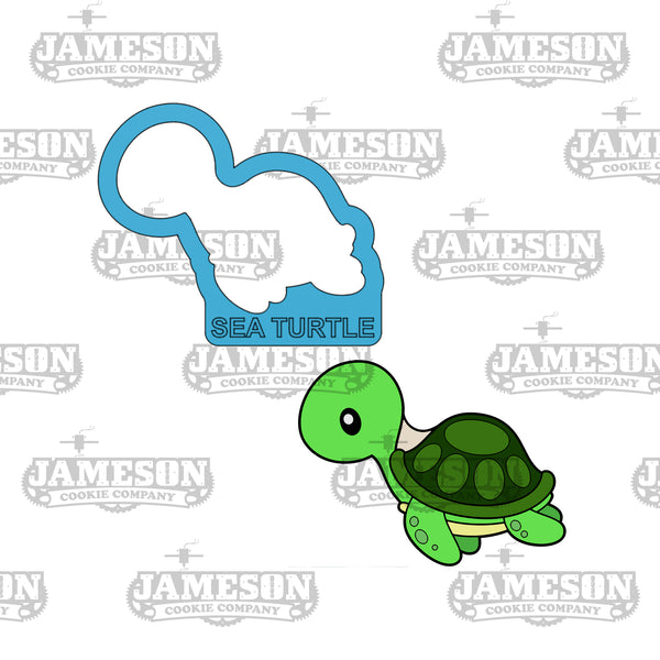 Sea Turtle Cookie Cutter - Under Sea, Ocean, Sea Character Themes