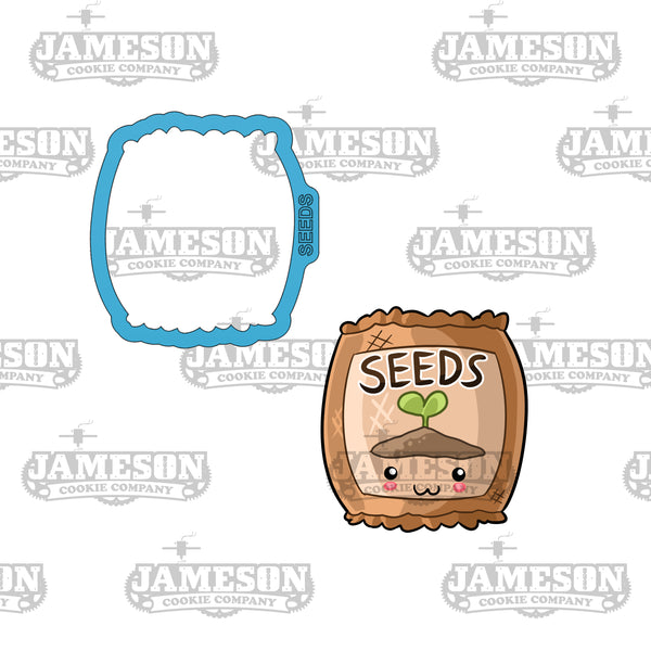 Garden Seed Packet Cookie Cutter - Garden Plant, Vegetable, Fruit Theme, Gardening Theme