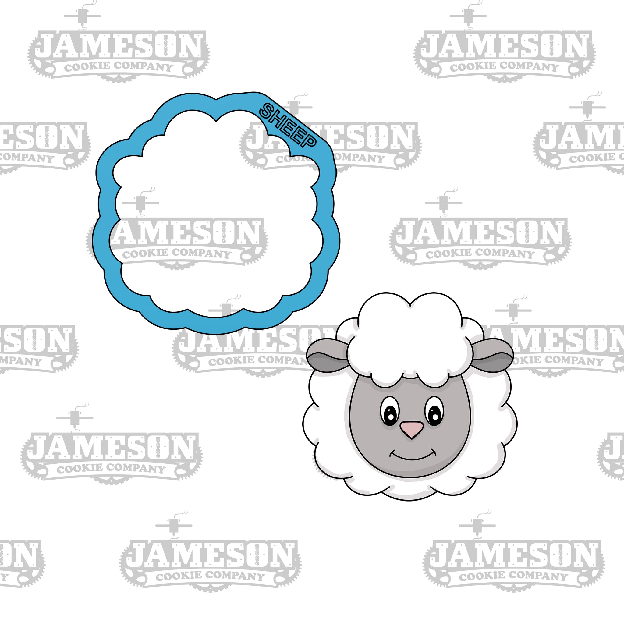 Sheep Head Cookie Cutter - Farm Animals - Birthday Theme