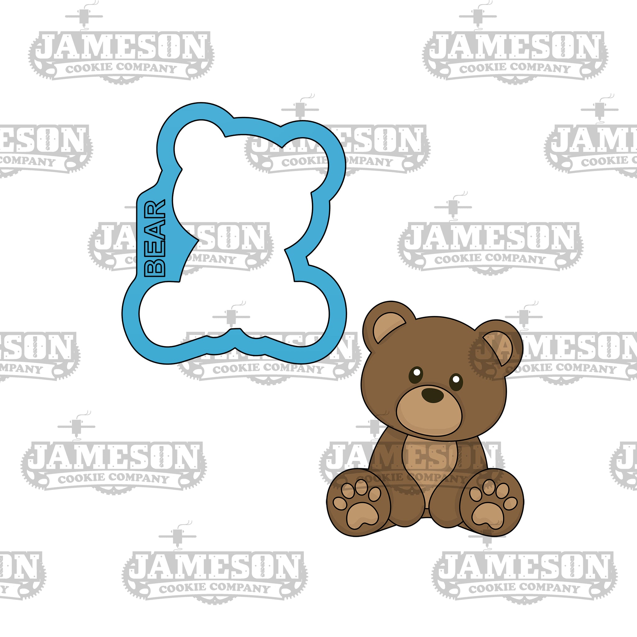 Sitting Bear Cookie Cutter - Woodland, Teddy Bear Cookie Cutter – Jameson  Cookie Company