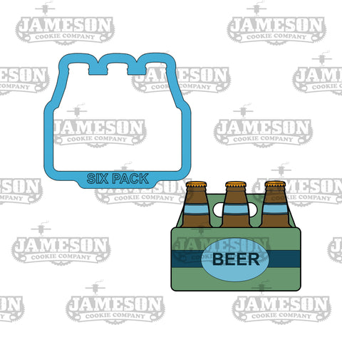 Six Pack Beer Bottle Cookie Cutter - Father Day Theme, Sports Theme, Summer Theme