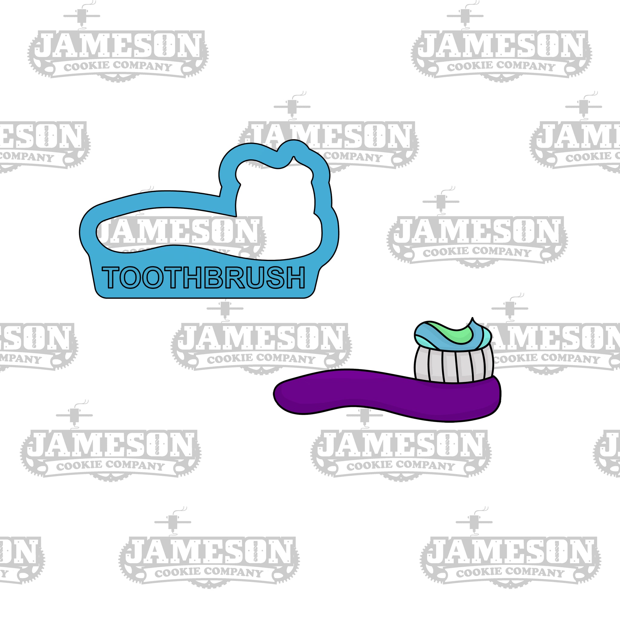 Tooth Brush Cookie Cutter - Toothbrush - Dental, Dentist Theme