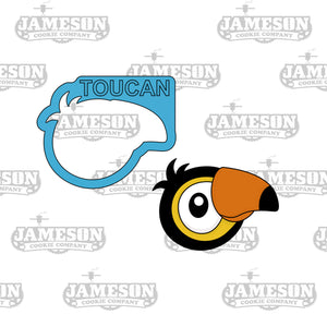 Toucan Cookie Cutter - Animal Face - Animal Head