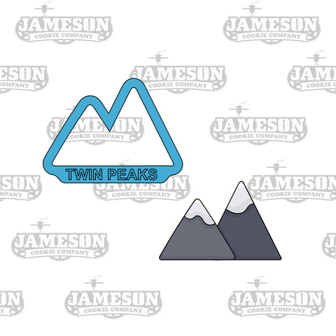 Mountain Shape Cookie Cutter - Two Peaks - Twin Peaks