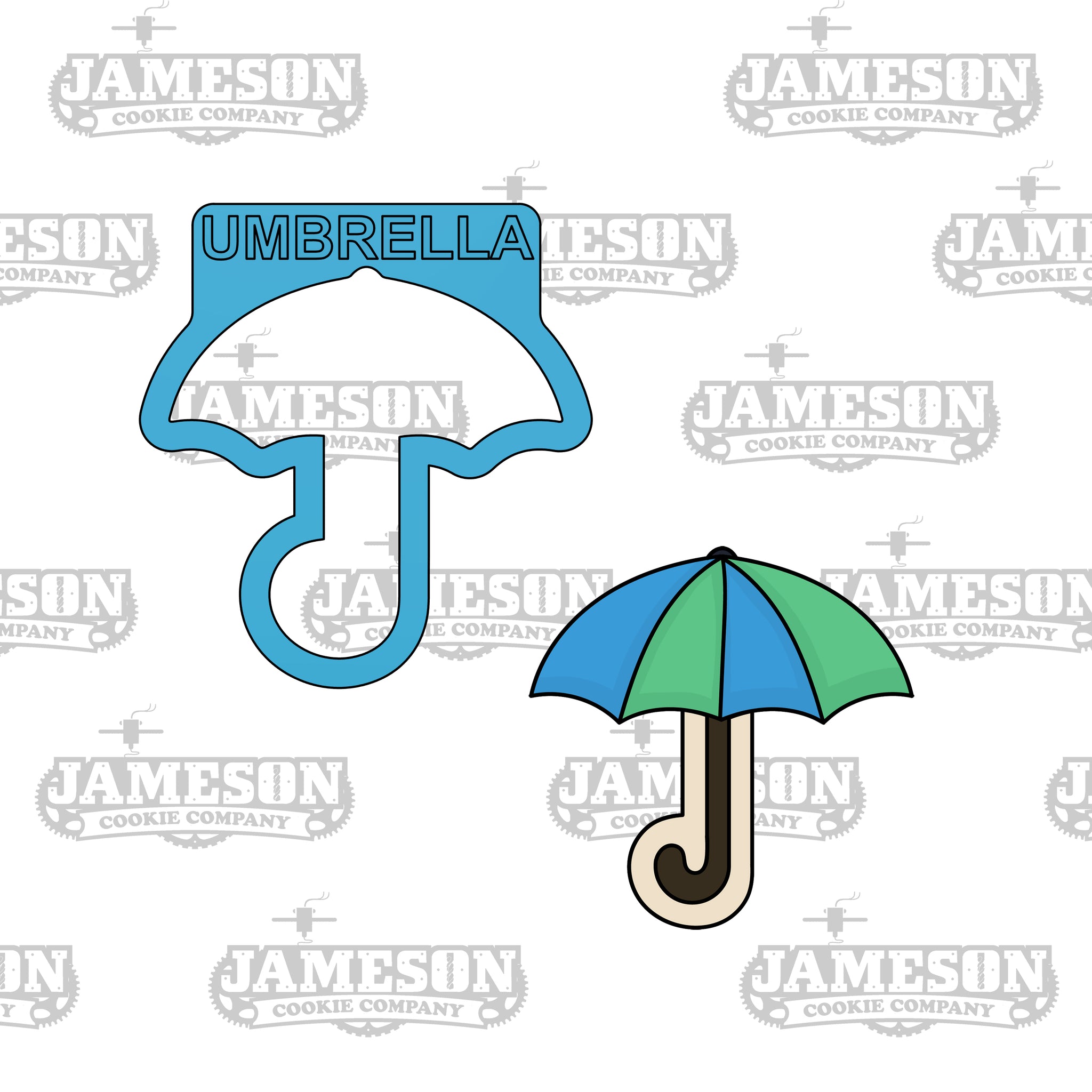 Umbrella Cookie Cutter - Spring Showers