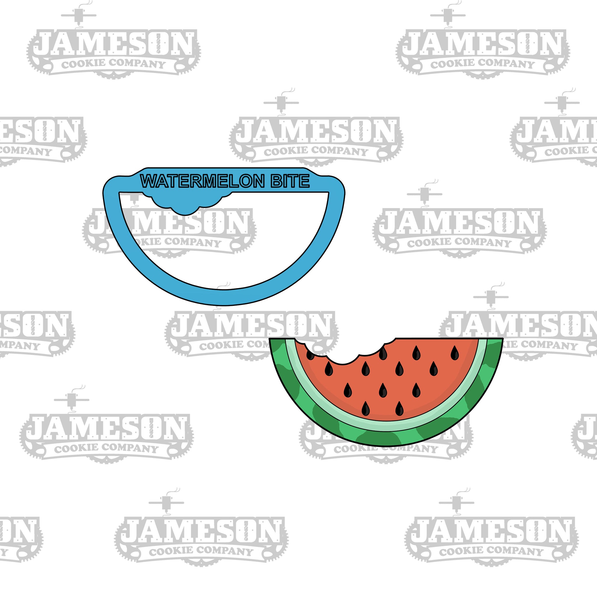 Watermelon with Bite Cookie Cutter - Summer Theme - Food Theme