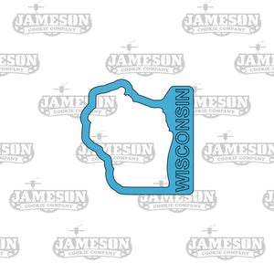 Wisconsin State Shape Cookie Cutter