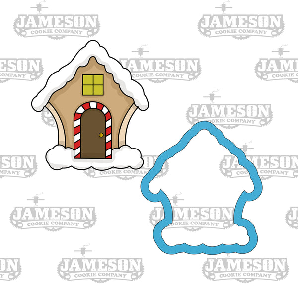 Gingerbread House Cookie Cutter - Fondant Cutter - Christmas Holiday